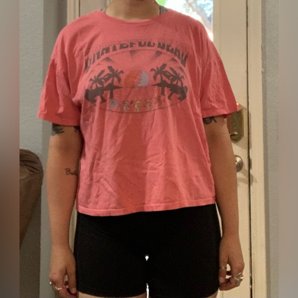 Grateful Dead American Eagle Crop Top Tee